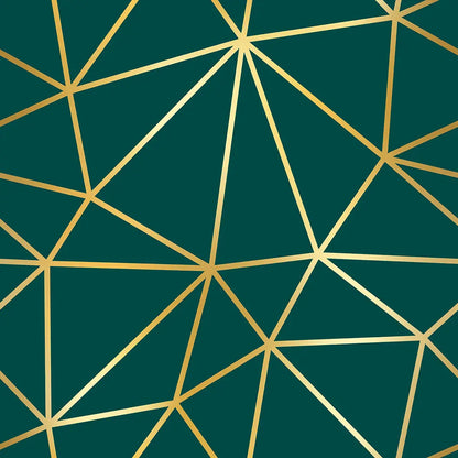Zazz Deep Emerald – Geometric Wallpaper Emerald Green