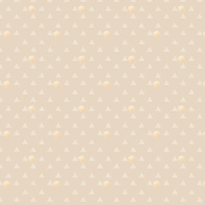 Wallpaper children's room triangles sunny beige