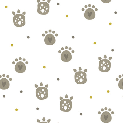 ✅ Dino Fußspuren ✅ Minimalistisch ✅ Modern & verspielt 🐾 Selbstklebende Tapete — by Pimp My Wall