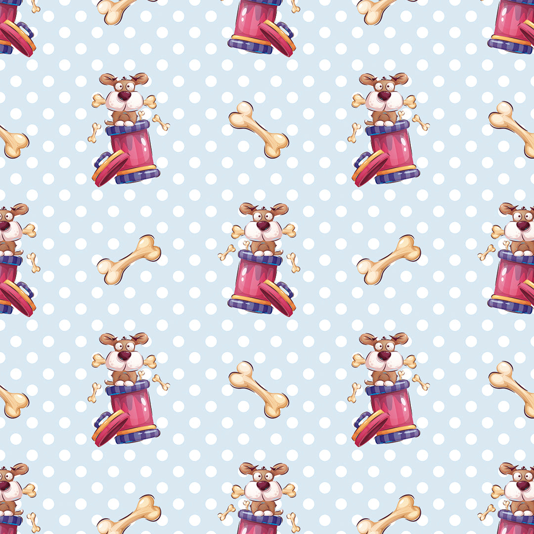 ✅ Hundemotiv ✅ Verspielt & bunt ✅ Für Kinderzimmer 🐾 Selbstklebende Tapete — by Pimp My Wall