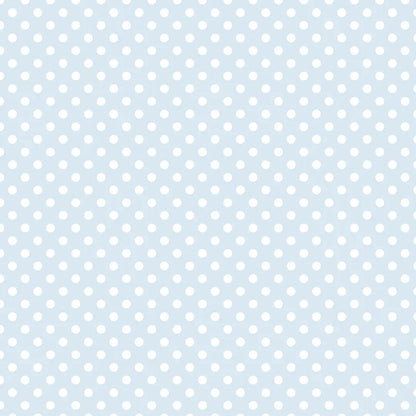 Tapete Kinderzimmer Polka Dots Hellblau