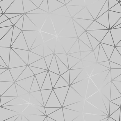 Zazz Light Grey Silver – Geometric Wallpaper Silver