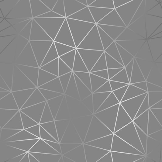 Mid Grey Silver Geometry Zazz