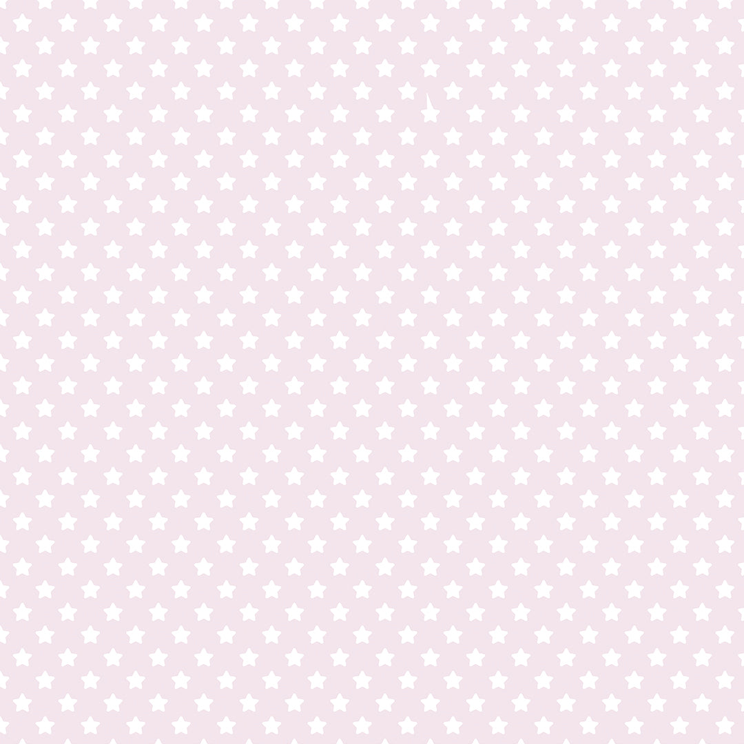 ✅ Zartrosa Sternenmuster ✅ Zeitlos & schlicht ⭐ Für Baby- & Kinderzimmer 🌸 Selbstklebende Tapete — by Pimp My Wall