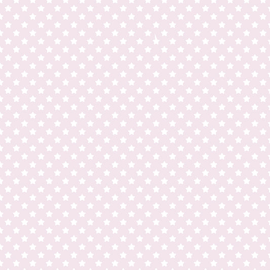 ✅ Zartrosa Sternenmuster ✅ Zeitlos & schlicht ⭐ Für Baby- & Kinderzimmer 🌸 Selbstklebende Tapete — by Pimp My Wall
