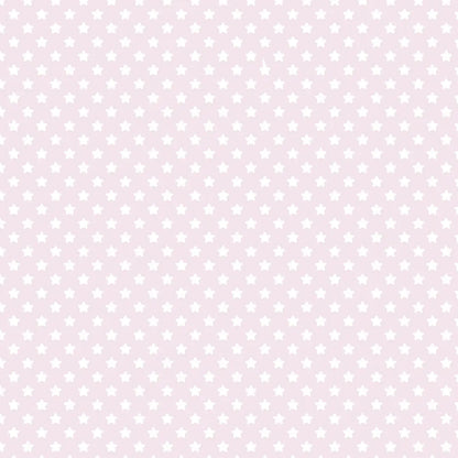 Wallpaper Children's Room Stars Small Pink