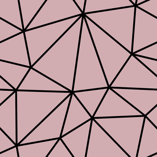Dark Rose Black Big Geometry Zazz