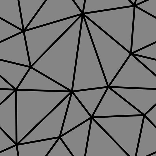 Dark Grey Black Big Geometry Zazz