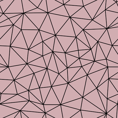 Dark Rose Black Small Geometry Zazz