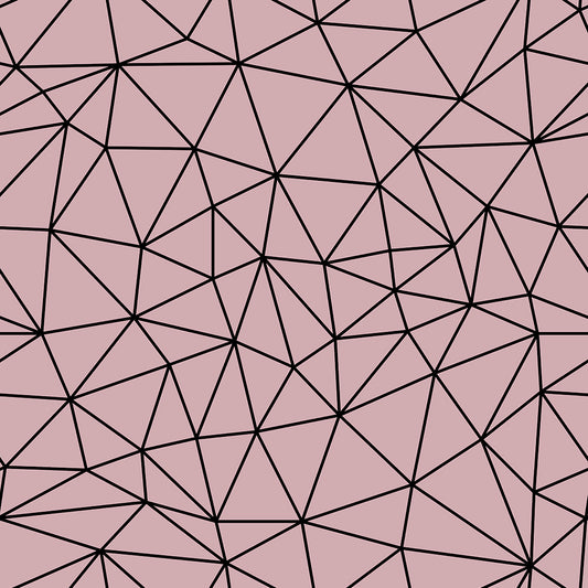 Dark Rose Black Small Geometry Zazz