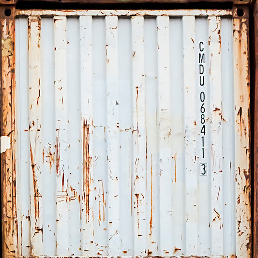 Industrial White Rusted Metall Container