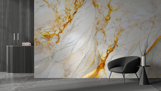 Golden Flame Marble