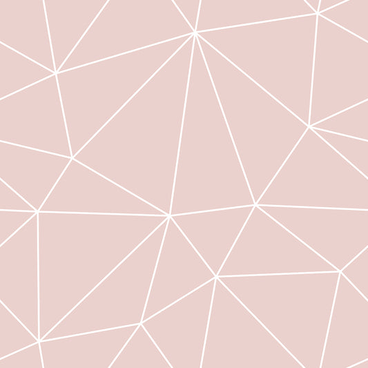 Mauve Rose White Geometry Zazz