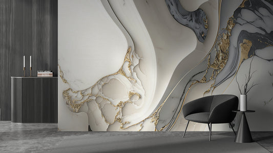 Black Gold Flow Marble