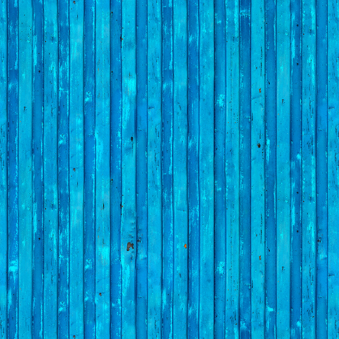 Industrial Bright Blue Metall Container Wall