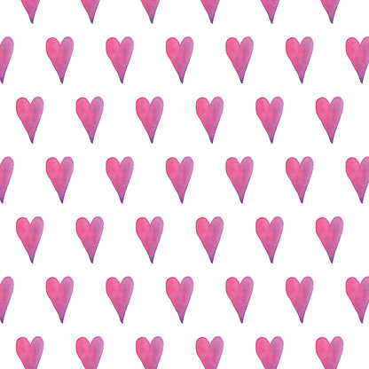 ✅ Aquarell-Herzen in Rosa & Violett ✅ Verspieltes, liebevolles Design ✨ Ideal für Baby- & Kinderzimmer 💕 Selbstklebende Tapete — by Pimp My Wall