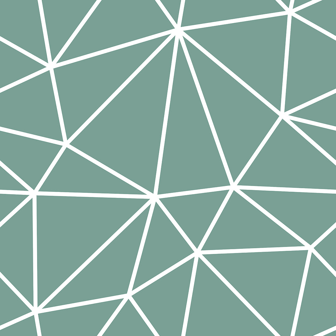 Sea Green White Geometry Zazz