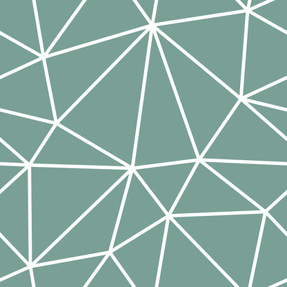 Sea Green White Geometry Zazz