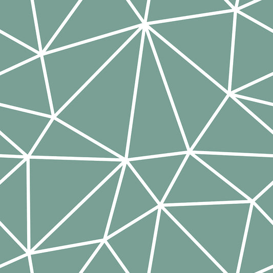 Sea Green White Geometry Zazz
