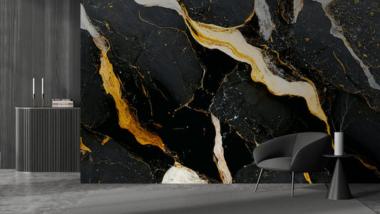 Obsidian Gold Marble