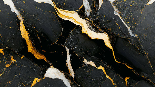 Obsidian Gold Marble