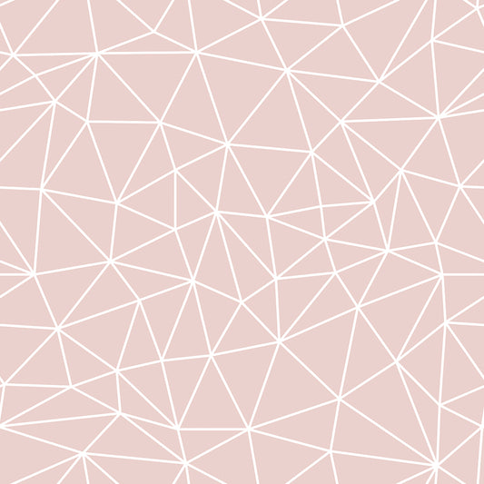 Blush Pink White Geometry Zazz