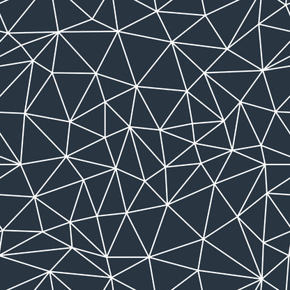 Midnight Blue White Geometry Zazz