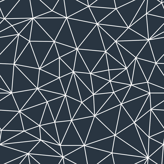 Midnight Blue White Geometry Zazz