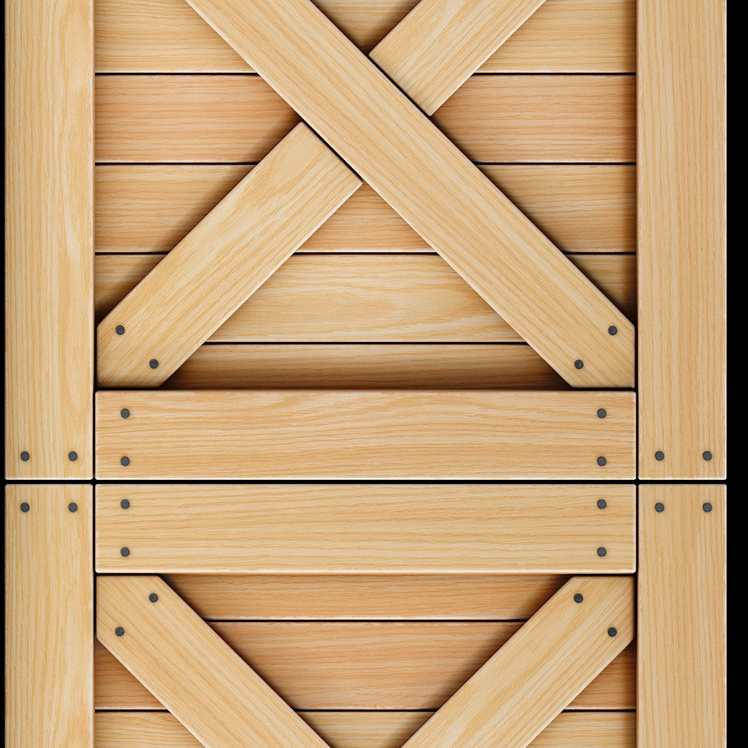 Light Wooden Crate Panel