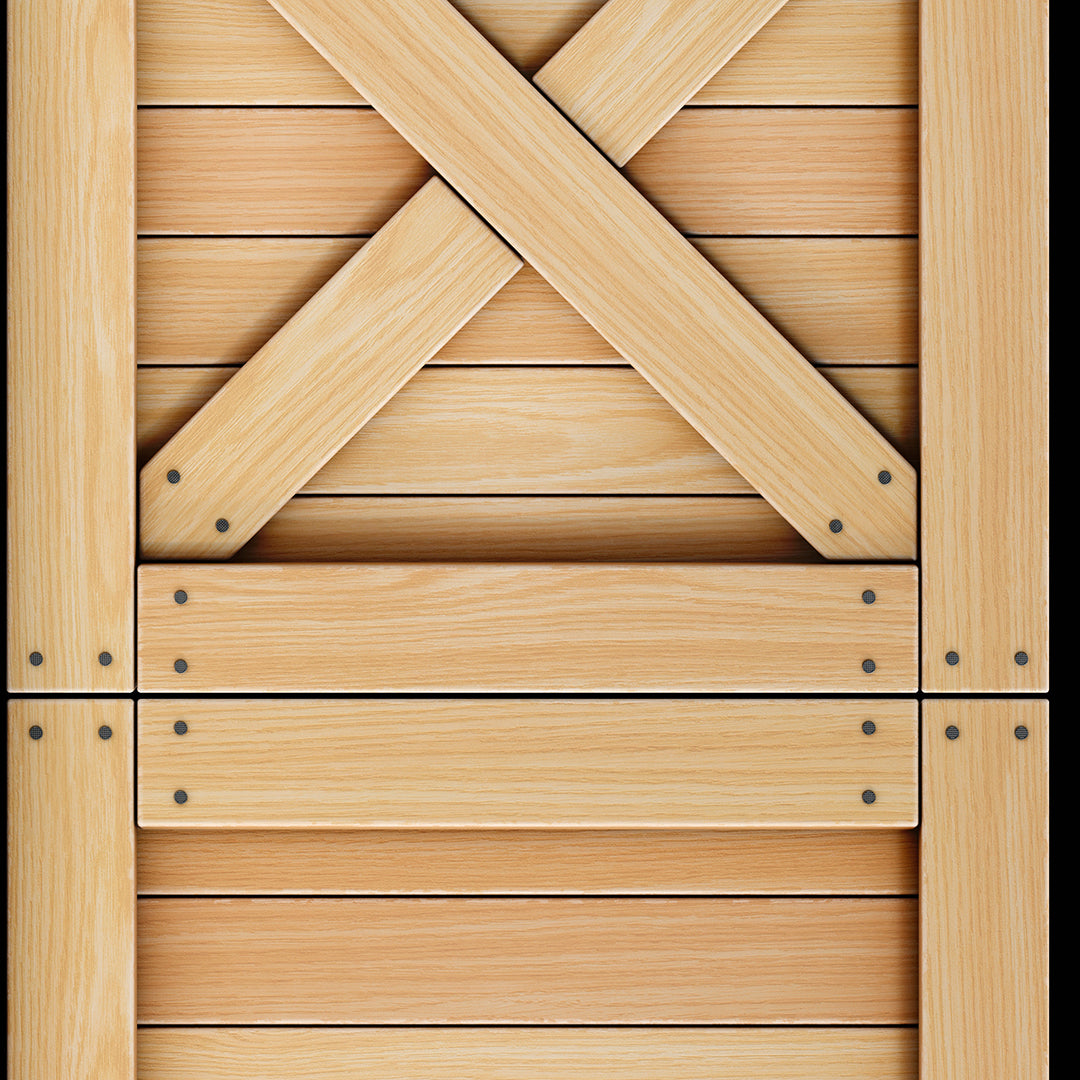 Cross Wooden Crate Panel