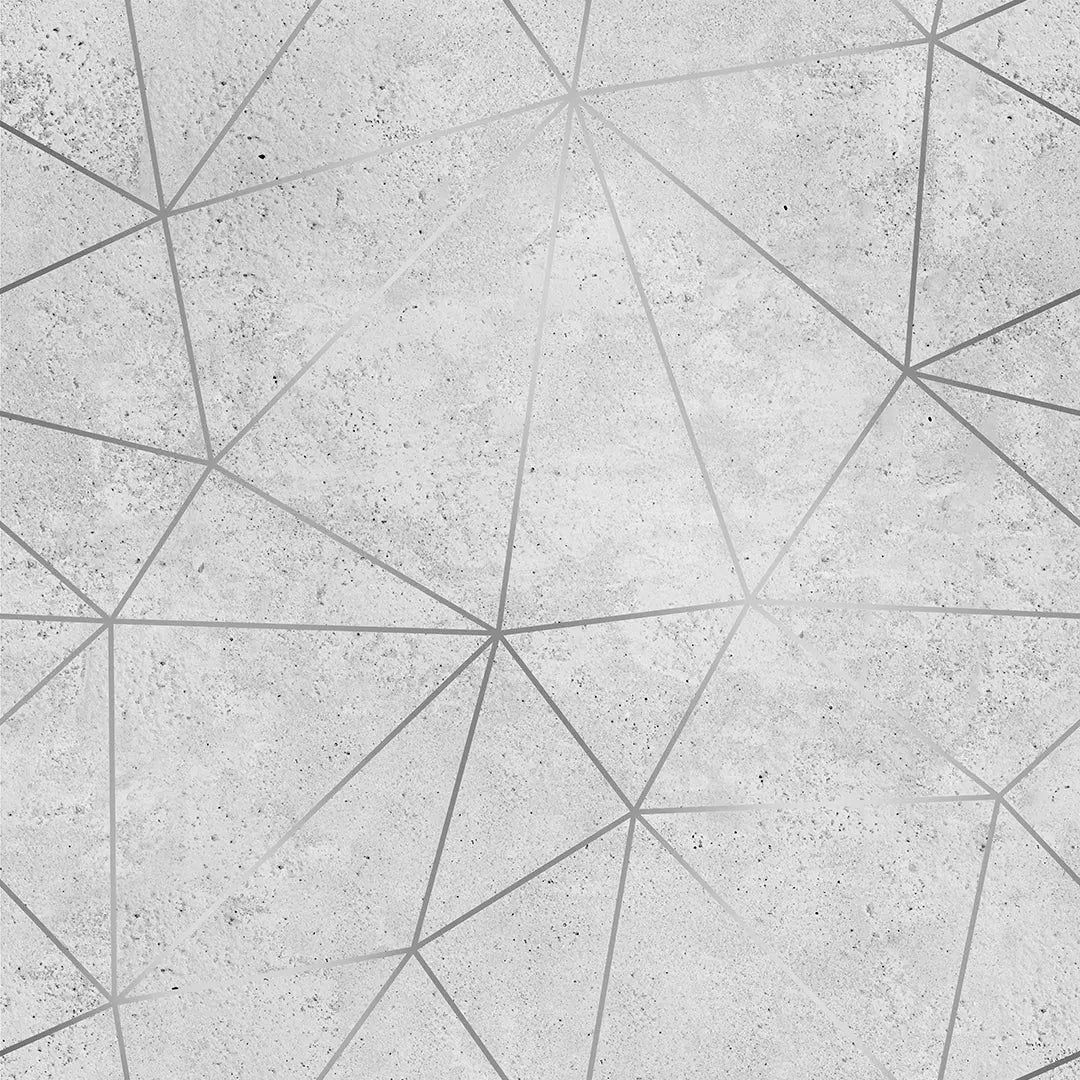Zazz Concrete Raw – Geometric Concrete-Look Wallpaper