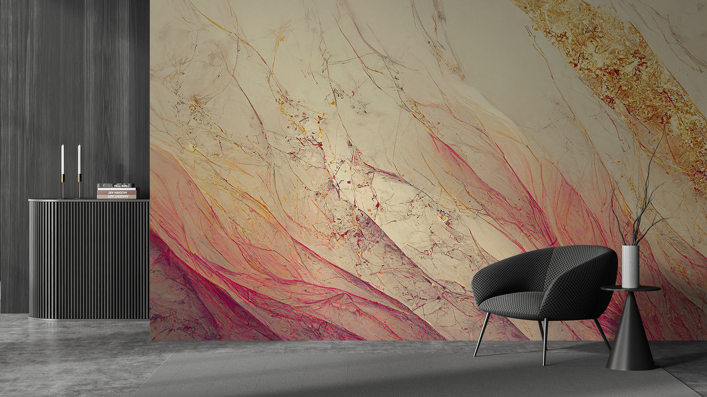 Rose Gold Flow Marble