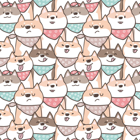 ✅ Verspieltes Hunde-Design ✅ Fröhlicher Cartoon-Stil ✨ Ideal für Kinderzimmer & Wohnräume 🐾 Selbstklebende Tapete — by Pimp My Wall