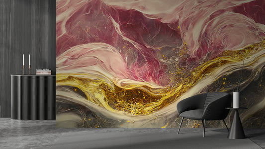 Royal Ruby Gold Marble