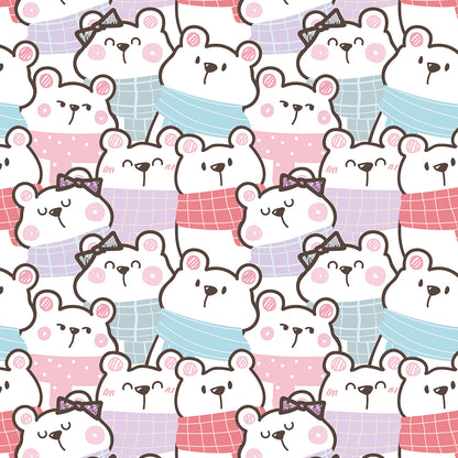 ✅ Süßes Bären-Design ✅ Verspielt & gemütlich ✨ Ideal für Kinderzimmer & Spielräume 🐻 Selbstklebende Tapete — by Pimp My Wall