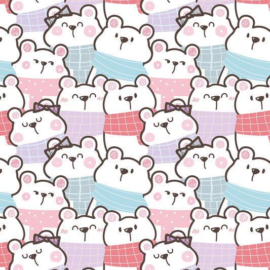 ✅ Süßes Bären-Design ✅ Verspielt & gemütlich ✨ Ideal für Kinderzimmer & Spielräume 🐻 Selbstklebende Tapete — by Pimp My Wall