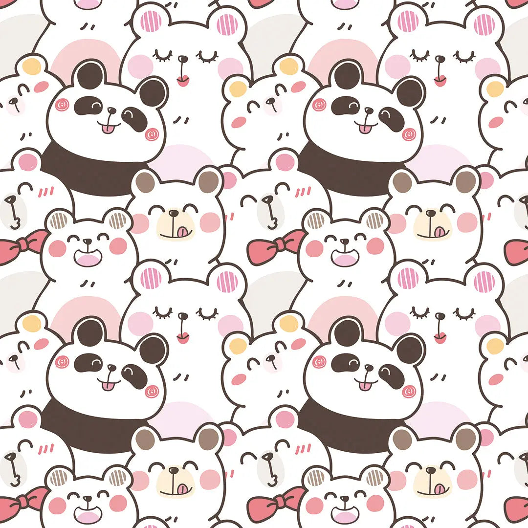 Tapete Kinderzimmer Panda Bär Kawaii