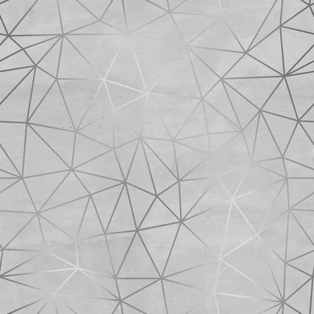 Zazz Urban Concrete Mist – Geometric Concrete-Look Wallpaper