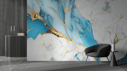 Azure Gold Marbel