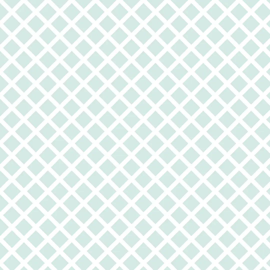 Wallpaper nursery diamond pattern mint
