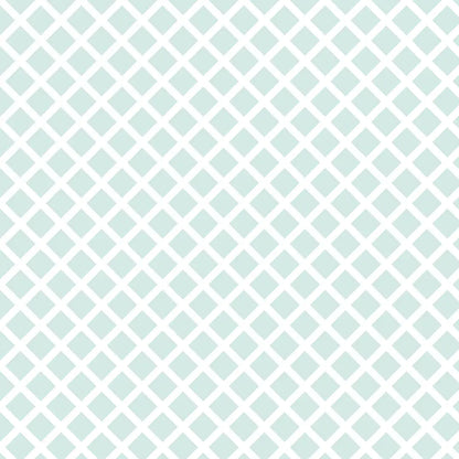 Wallpaper nursery diamond pattern mint