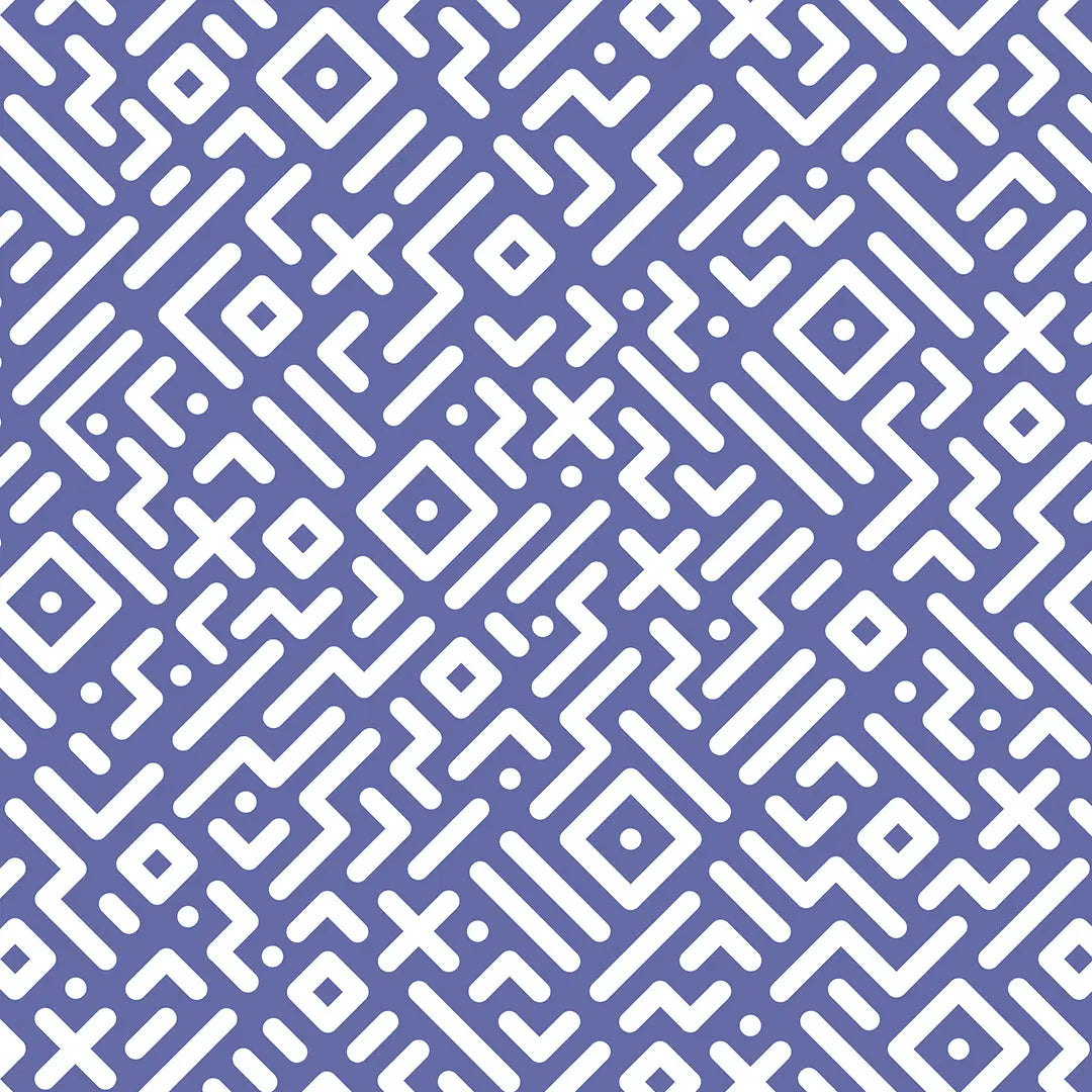 Wallpaper children's room labyrinth blue-violet