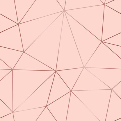 Zazz Rosé Lines – Geometrische Tapete Rose
