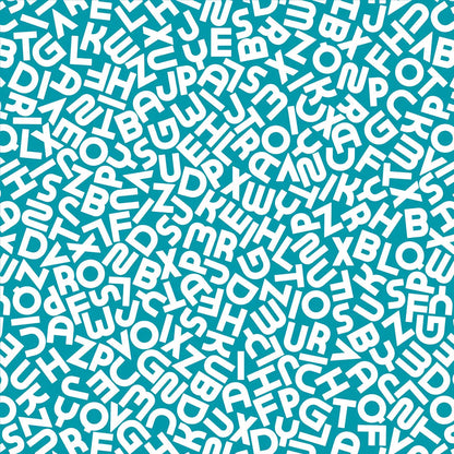 Children's room wallpaper letter turbulence