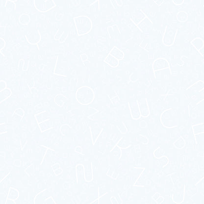 Baby Deccore Alphabet Streu Collection Pantone