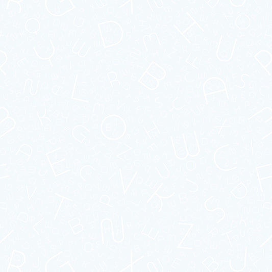 Baby Deccore Alphabet Streu Collection Pantone