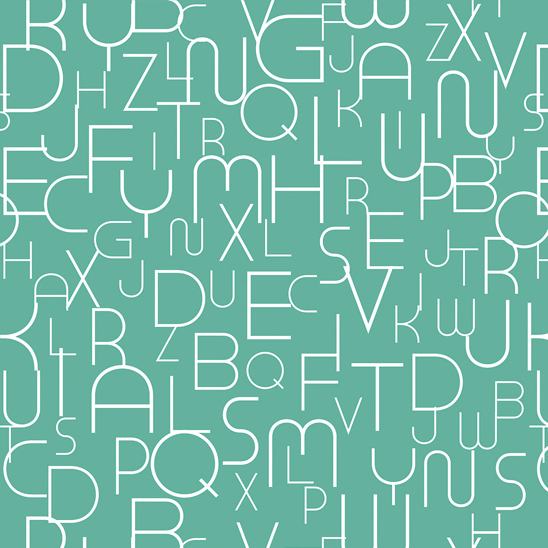 ✅ Bunte Buchstaben-Tapete ✅ Verspielter Flow-Look ✅ Kreativ & kinderfreundlich fürs Kinderzimmer – by Pimp My Wall