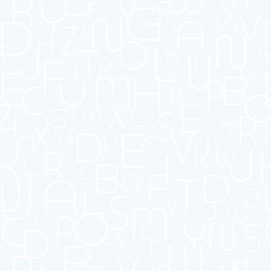 Baby Deccore Alphabet Flow Collection Pantone