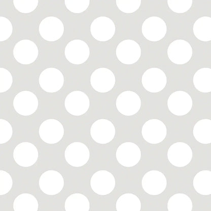 Wallpaper children's room large dots grey