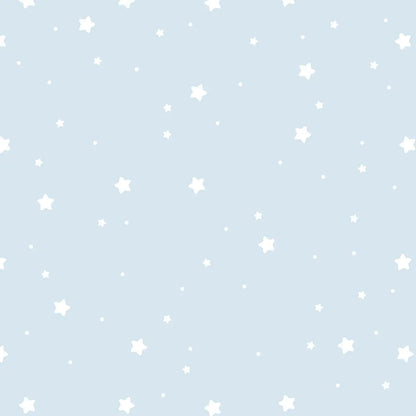 Wallpaper children's room sparkling stars mint